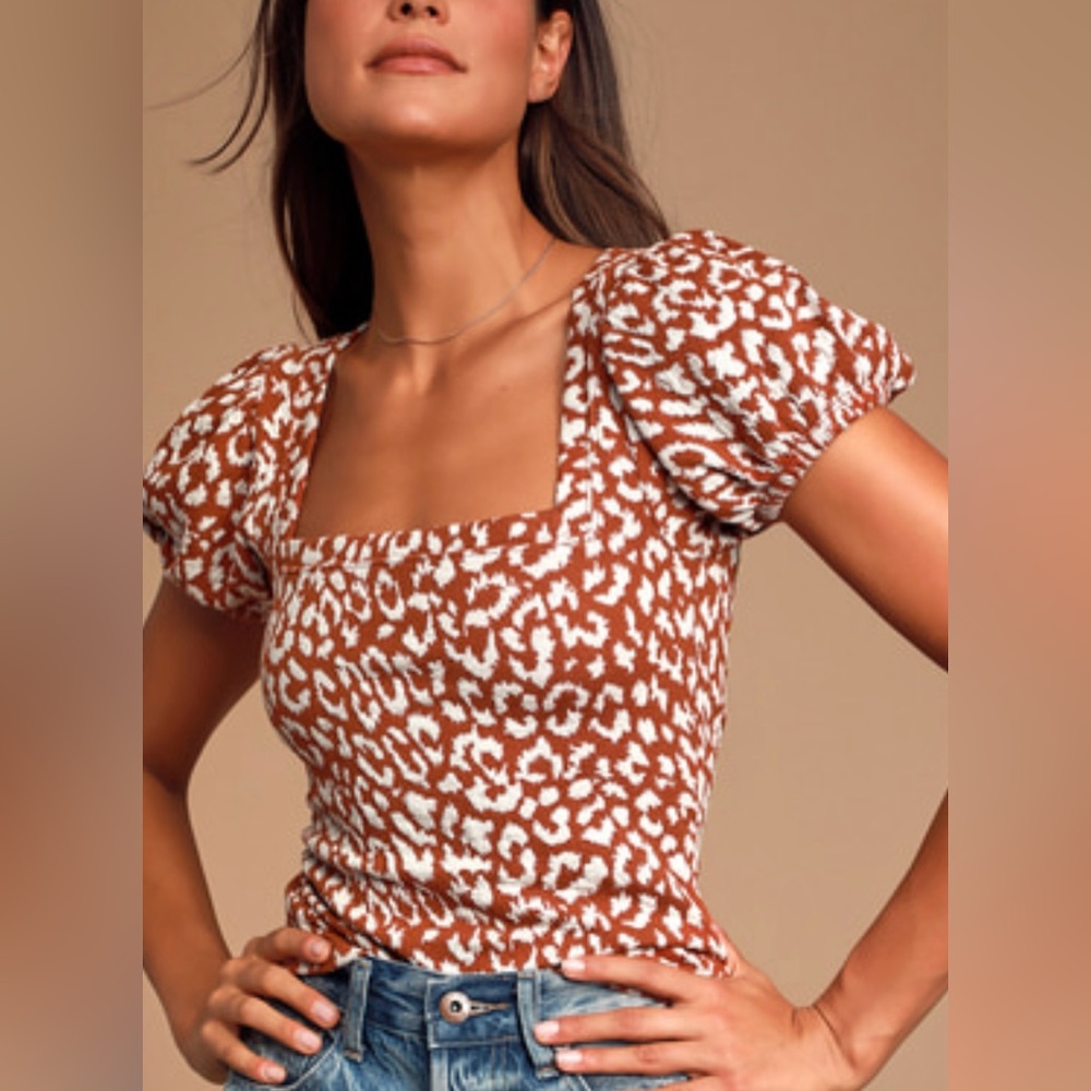 Free People Puff Sleeve Top